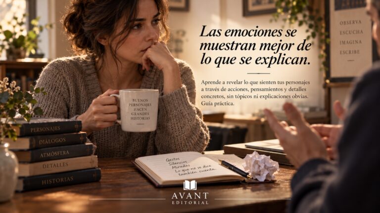 Cómo mostrar las emociones de un personaje sin explicarlas